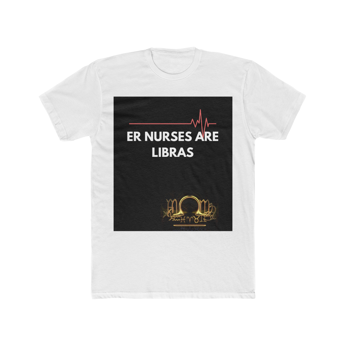 Men's Cotton Crew Tee - ER Nurse Libra